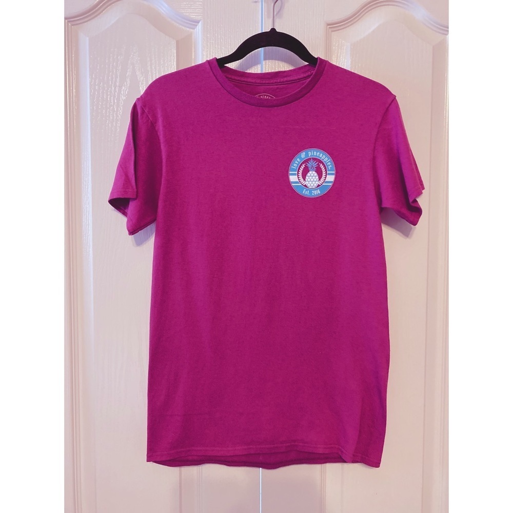 Love & Pineapple woman’s T-shirt size S purple